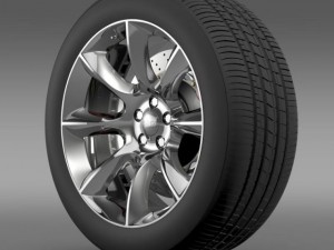 dodge challenger srt wheel 3D Model