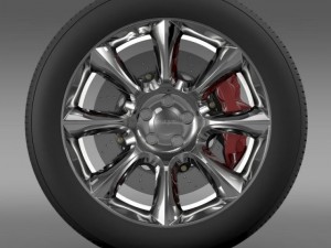 dodge challenger srt wheel Model 3D