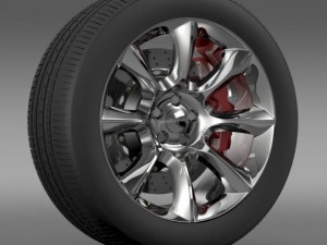 dodge challenger srt wheel Model 3D
