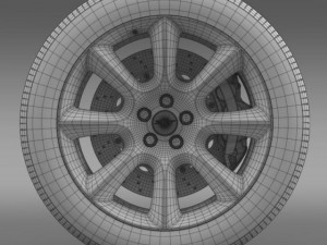 dodge challenger srt wheel Model 3D