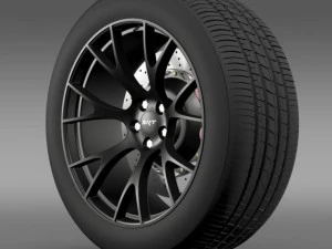 dodge challenger supercharged wheel 3D Model