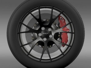 dodge challenger supercharged wheel Modelo 3D