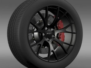 dodge challenger supercharged wheel Modelo 3D