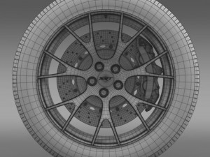 dodge challenger supercharged wheel Modelo 3D