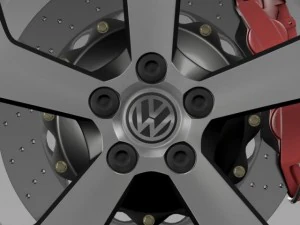 volkswagen golf gti wheel 3D Model