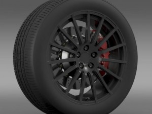 subaru brz sti wheel 3D 模型