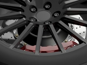 subaru brz sti wheel 3D 模型