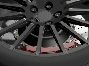 subaru brz sti wheel 3D Model
