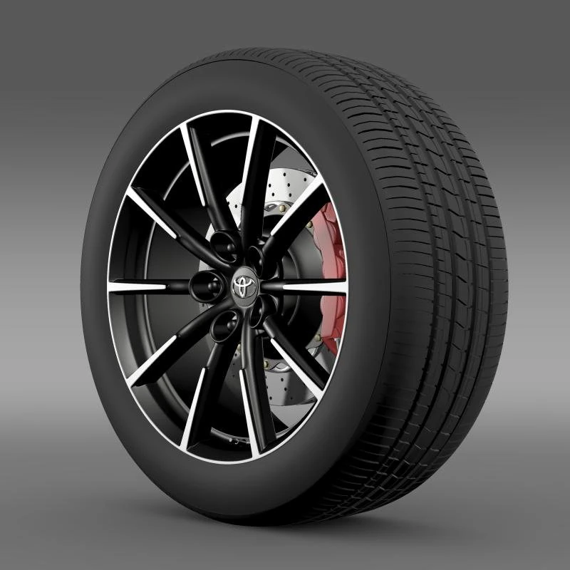 toyota 86 g wheel 3D Model .c4d .max .obj .3ds .fbx .stl .blend