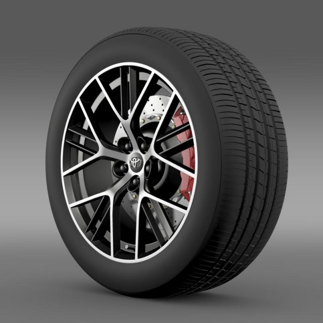 toyota gt 86 concept wheel Modelo 3D .c4d .max .obj .3ds .fbx .stl .blend 