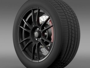 toyota gt 86 cup edition wheel 3D Model