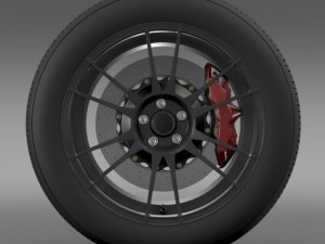 toyota gt 86 cup edition wheel 3D Model
