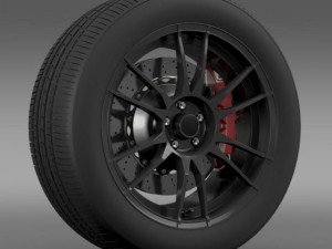 toyota gt 86 cup edition wheel 3D Model
