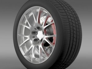 toyota gt 86 grmn wheel 3D Model