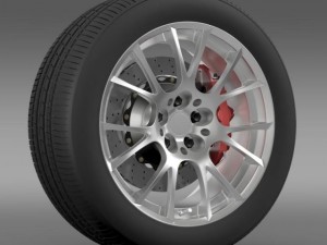 toyota gt 86 grmn wheel 3D Model