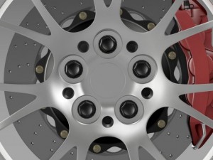 toyota gt 86 grmn wheel 3D Model
