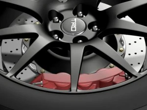 Trd 도요타 GT 86 휠 3D 모델