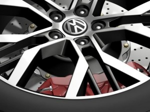 volkswagen golf gti wheel Modelo 3D