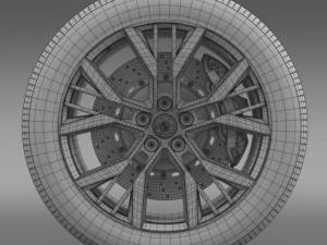 volkswagen golf gti wheel Modelo 3D