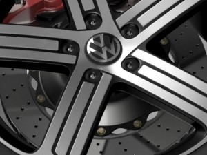 volkswagen golf r wheel Modelo 3D