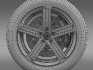 volkswagen golf r wheel Modelo 3D