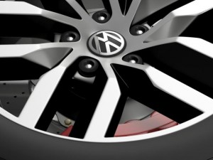 volkswagen golf s wheel 3D Model