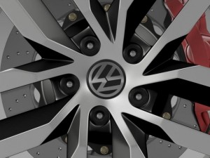 volkswagen golf s wheel 3D Model