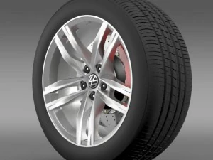 felga do volkswagena golfa tdi Model 3D