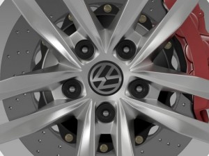 volkswagen golf tdi wheel 3D Model