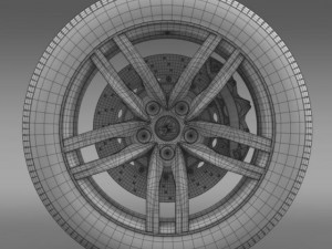 volkswagen golf tdi wheel 3D Model