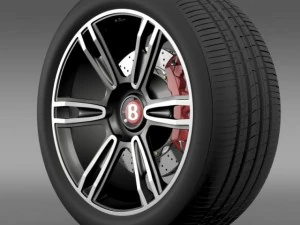 宾利欧陆 GT 车轮 2 3D 模型