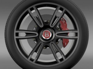 bentley continental gt wheel 2 3D Модель
