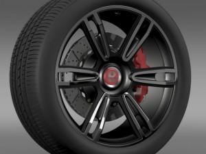 bentley continental gt wheel 2 3D Модель