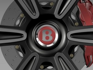 bentley continental gt wheel 2 3D Модель