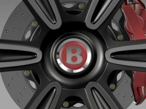 bentley continental gt wheel 2 3D Model
