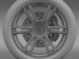 bentley continental gt wheel 2 3D Модель