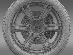 bentley continental gt wheel 2 3D Model