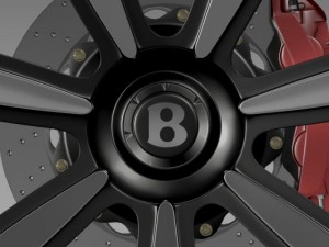 bentley continental gt wheel 3 3D Model