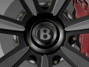bentley continental gt wheel 3 3D Model