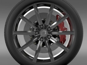 bb audi r8  wheel Model 3D