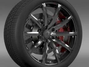 bb audi r8  wheel 3D Model