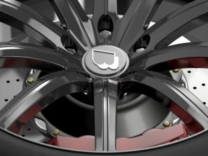 bb audi r8  wheel 3D Model