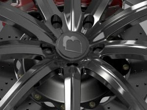 bb audi r8  wheel 3D Model