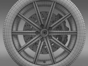 bb audi r8  wheel 3D Model