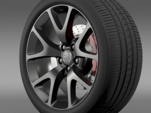 buick regal gs wheel 3D Model