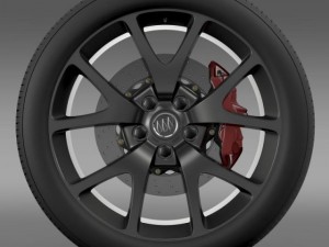 buick regal gs wheel 3D Model