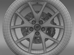 buick regal gs wheel 3D Model