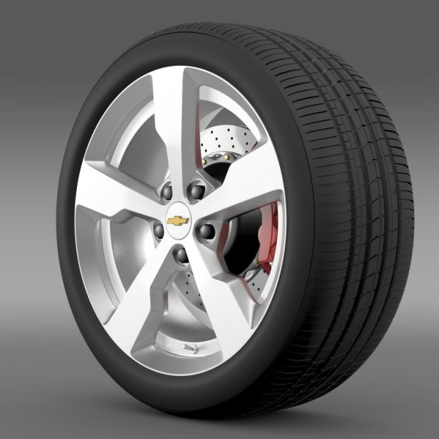chevrolet volt wheel 3D Модель .c4d .max .obj .3ds .fbx .stl .blend