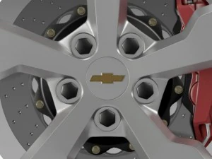 chevrolet volt wheel 3D Model