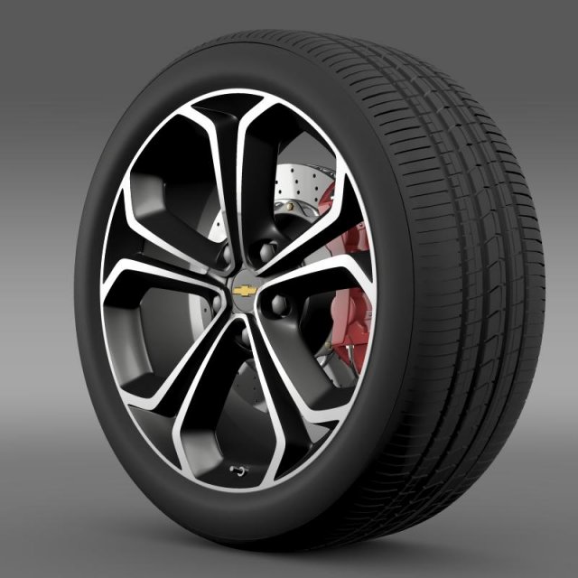 chevrolet volt z spec concept wheel Model 3D .c4d .max .obj .3ds .fbx .stl .blend 